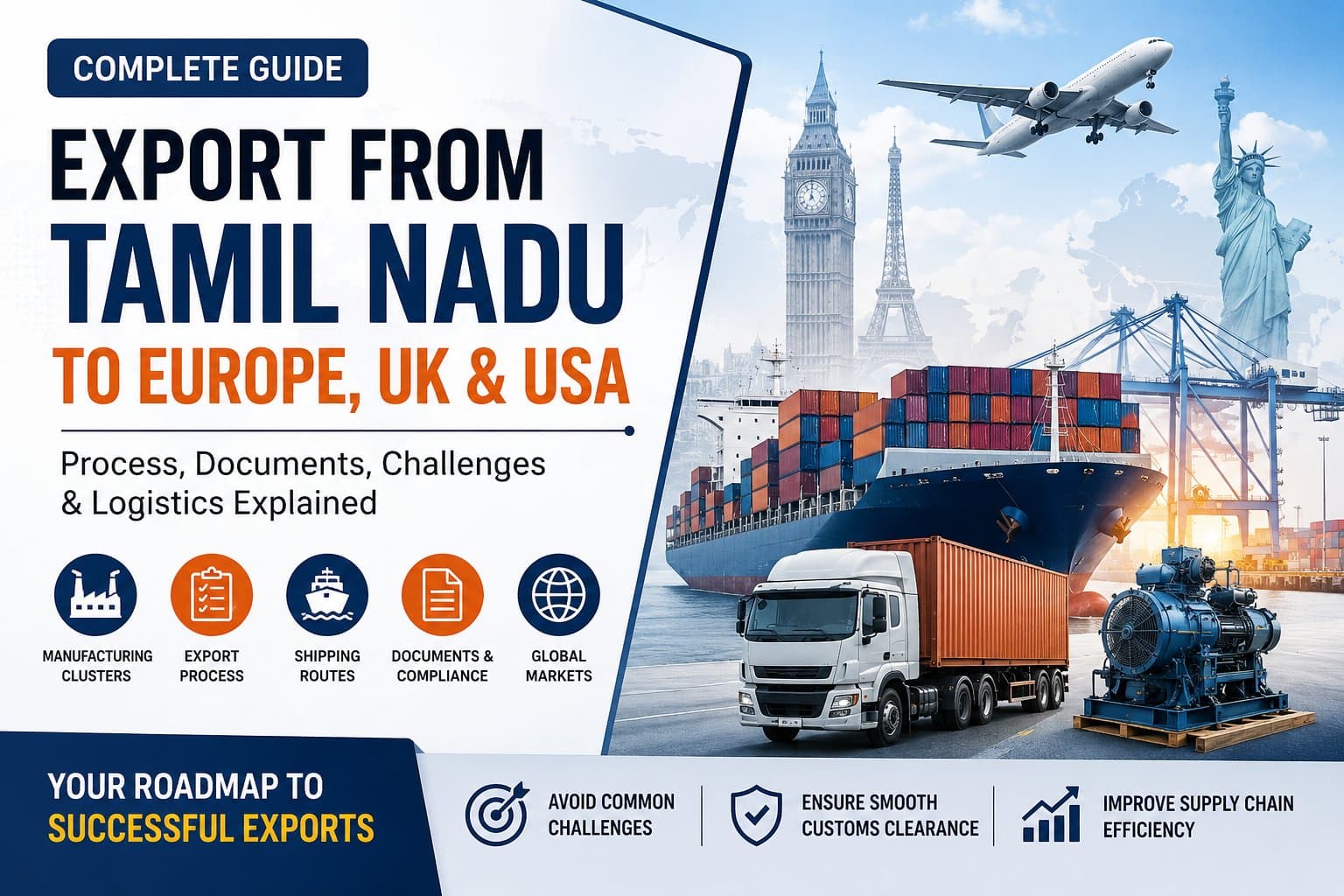 Export from Tamil Nadu to Europe & USA