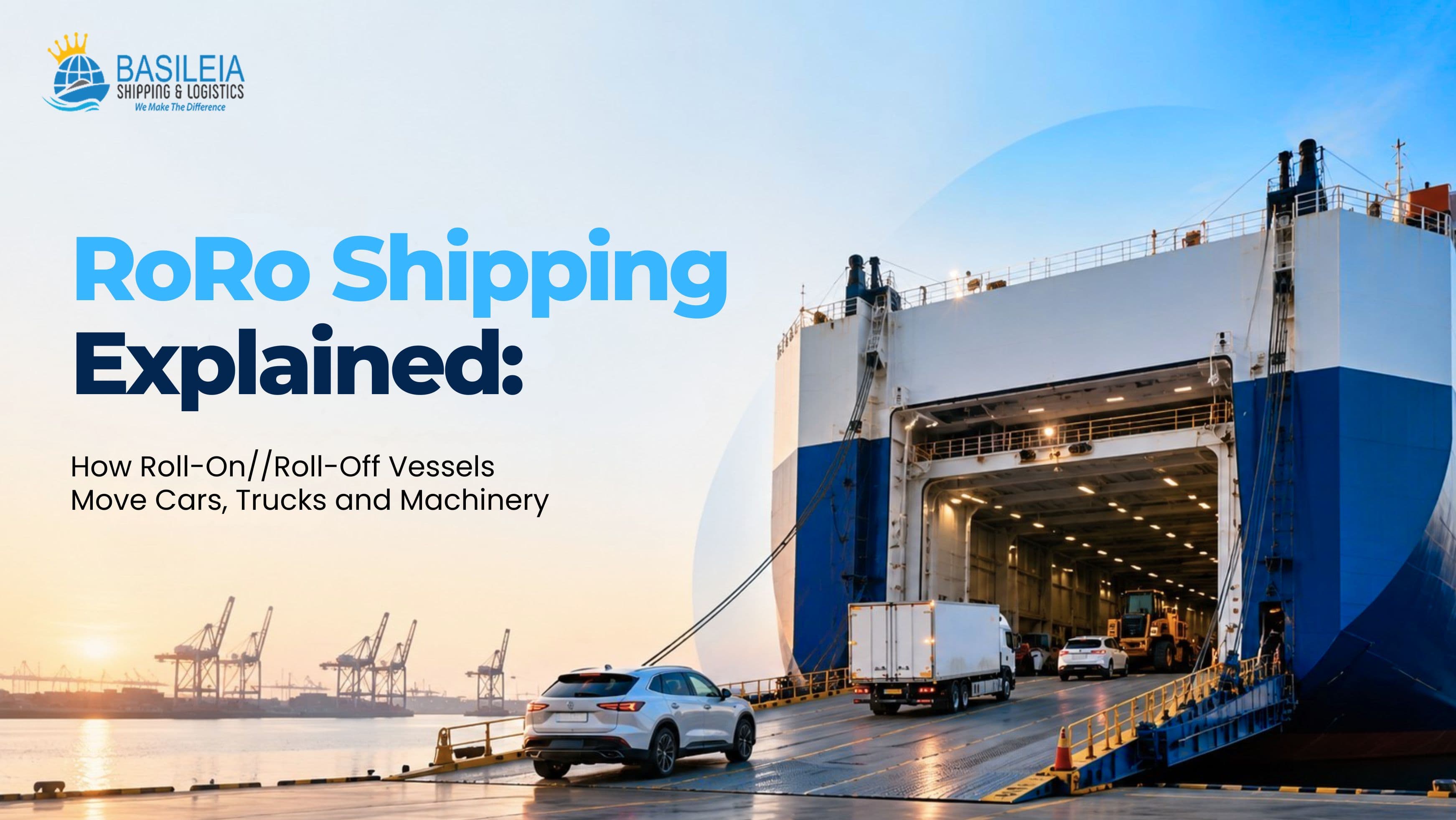 RoRo Shipping Explained: How Roll-On/Roll-Off Vessels Move Cars, Trucks and Machinery