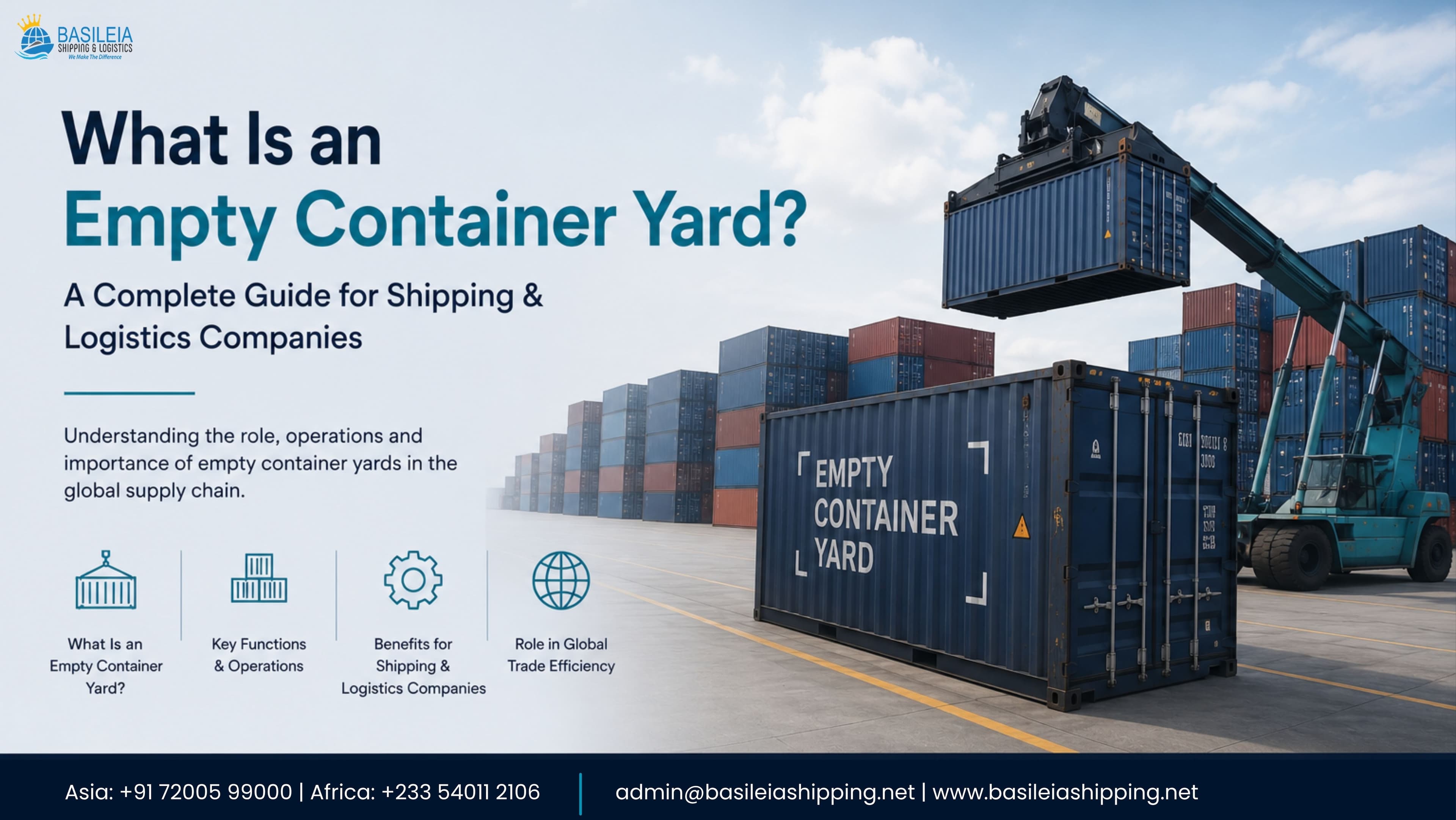 What Is an Empty Container Yard? A Complete Guide for Shipping and Logistics Companies