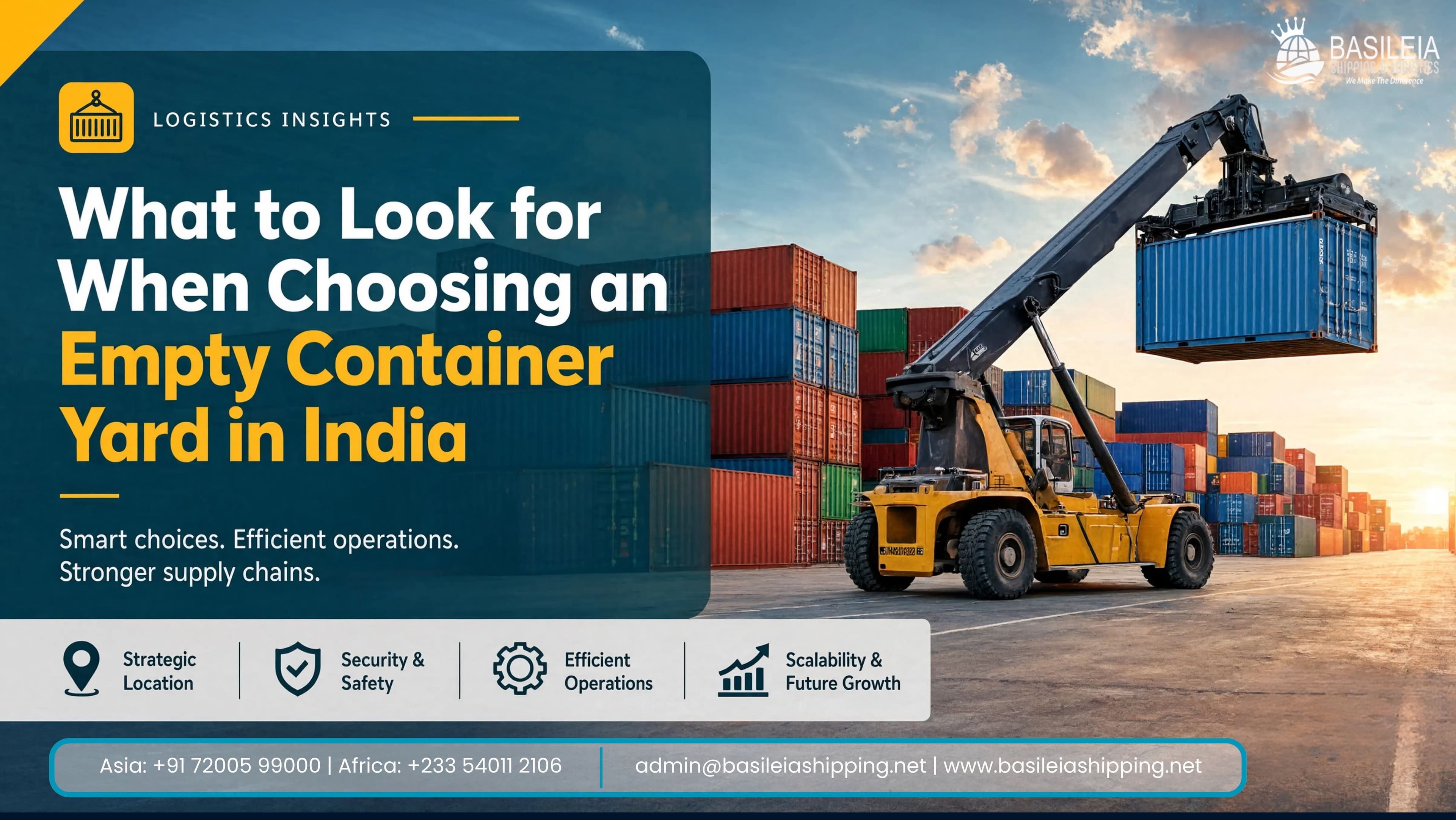 What to Look for When Choosing an Empty Container Yard in India