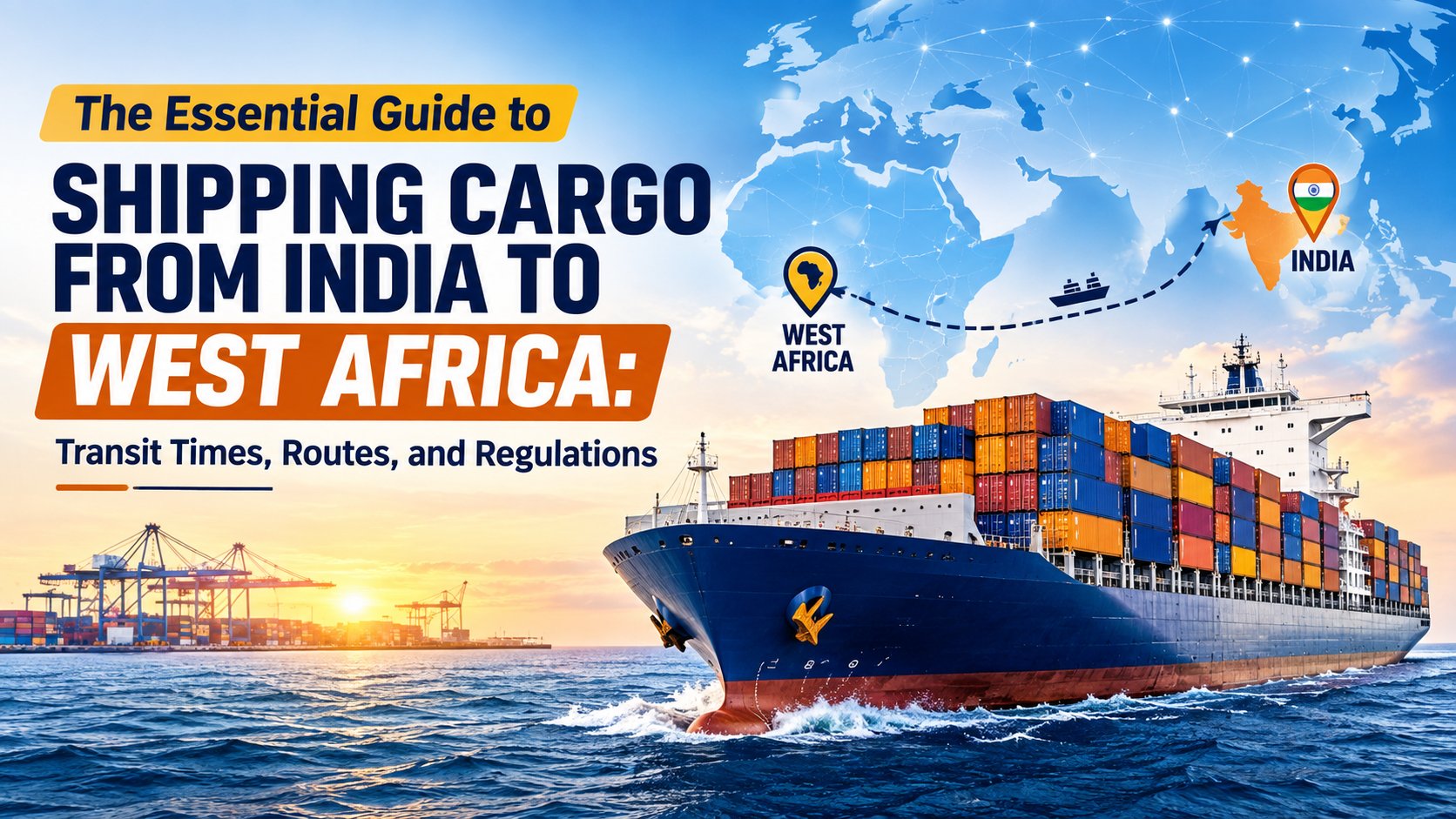 The Essential Guide to Shipping Cargo from India to West Africa: Transit Times, Routes, and Regulations